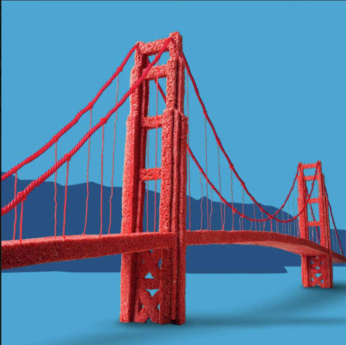 Kellogg's Rice Krispies recreated the Golden Gate Bridge with their famous 'original treats.'