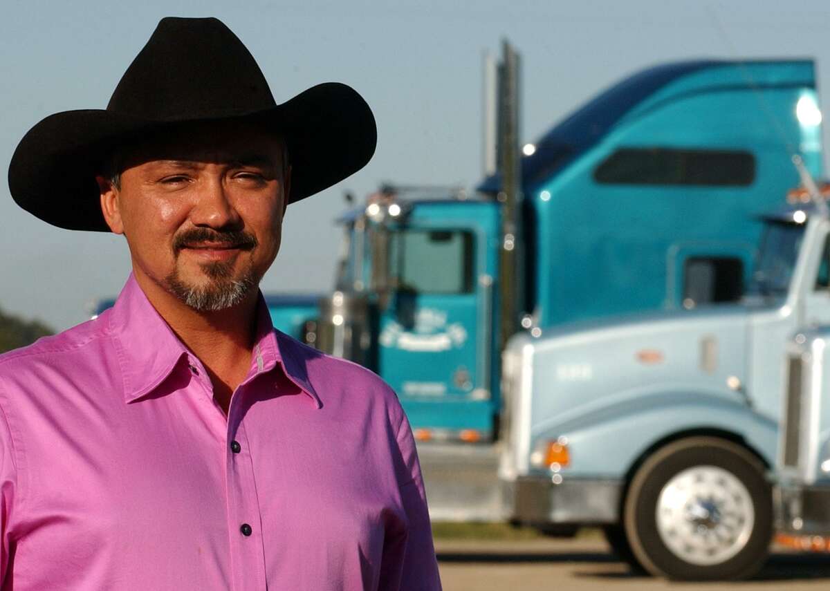 Trucking tycoon Bill Hall Jr., pictured, was killed in 2013 after his wife, Frances A. Hall, knocked his motorcycle off the road with her Cadillac Escalade. She stands to receive his share of their community estate despite arguments by her son Justin that she should not benefit from her criminal act.