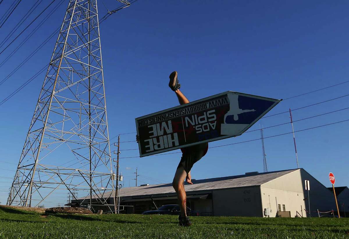 Event lets sign spinners be the center of attention