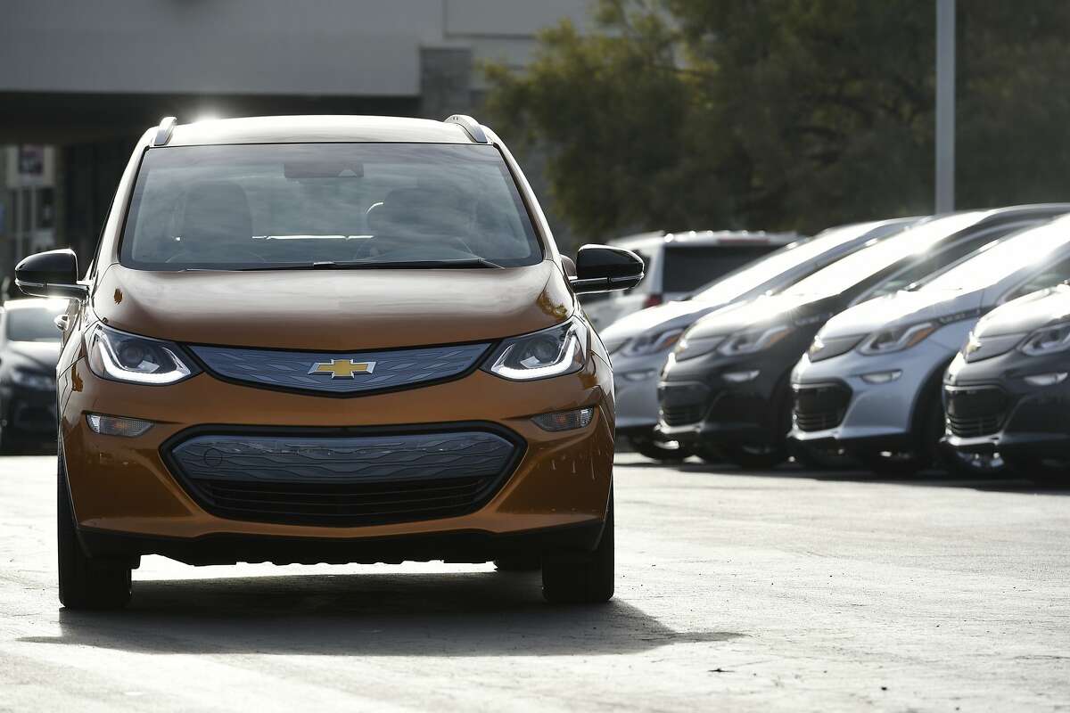 Bobby Edmonds, of Castro Valley drives his new Chevy Bolt EV around the lot during a release event for the new vehicles at Fremont Chevrolet in Fremont, CA, on Tuesday, December 13, 2016.