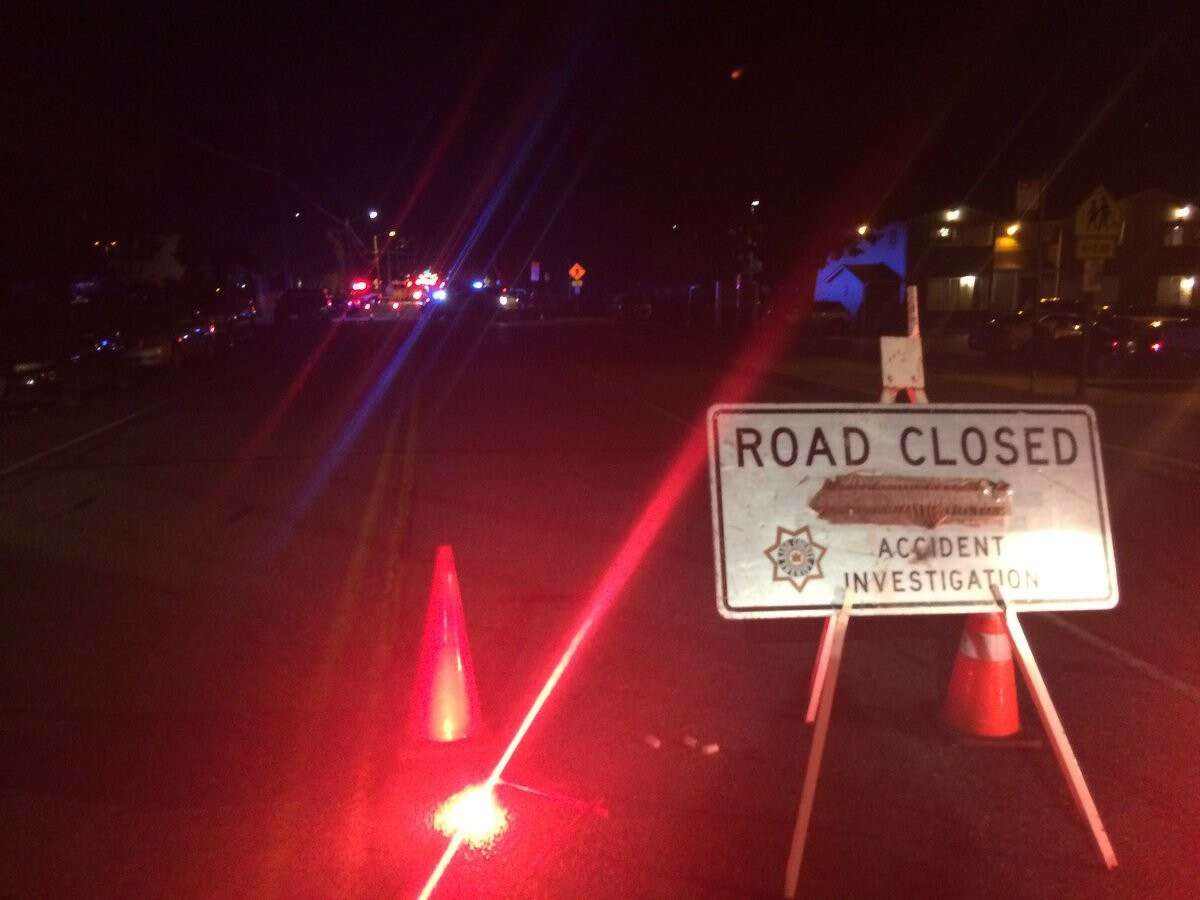 The King County Sheriff's Office says a woman was hit and killed by a vehicle Friday night in Burien. The driver left before help could arrive.