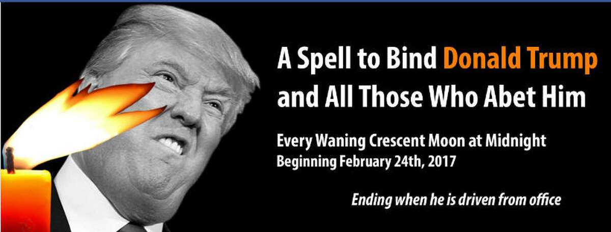 Group effort A group of witches turned to social media to gather help in casting a spell on President Donald Trump. But the spell wasn't intended to harm him. Rather, they want to keep him from harming others.