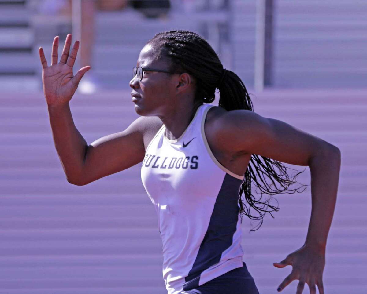 Alexander's Cynthia Emeremnu picked up gold medals in the 100- and 200-meter dashes to go alongside a first in the long jump at the Medina Valley Relays.