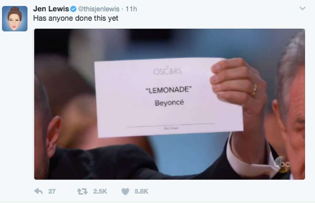 When "La La Land" producer Jordan Horowitz held up the correct card to show that "Moonlight" was the winner of the Best Picture award (and not the wrongly announced "La La Land") at Sunday night's Oscar's, he provided the perfect template for meme makers.