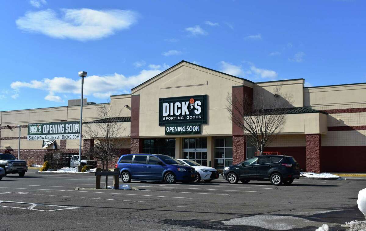 The exterior of the Dick's Sporting Goods in mid-February on Connecticut Avenue in Norwalk, Conn., with the retailer planning to open on March 15, 2017.
