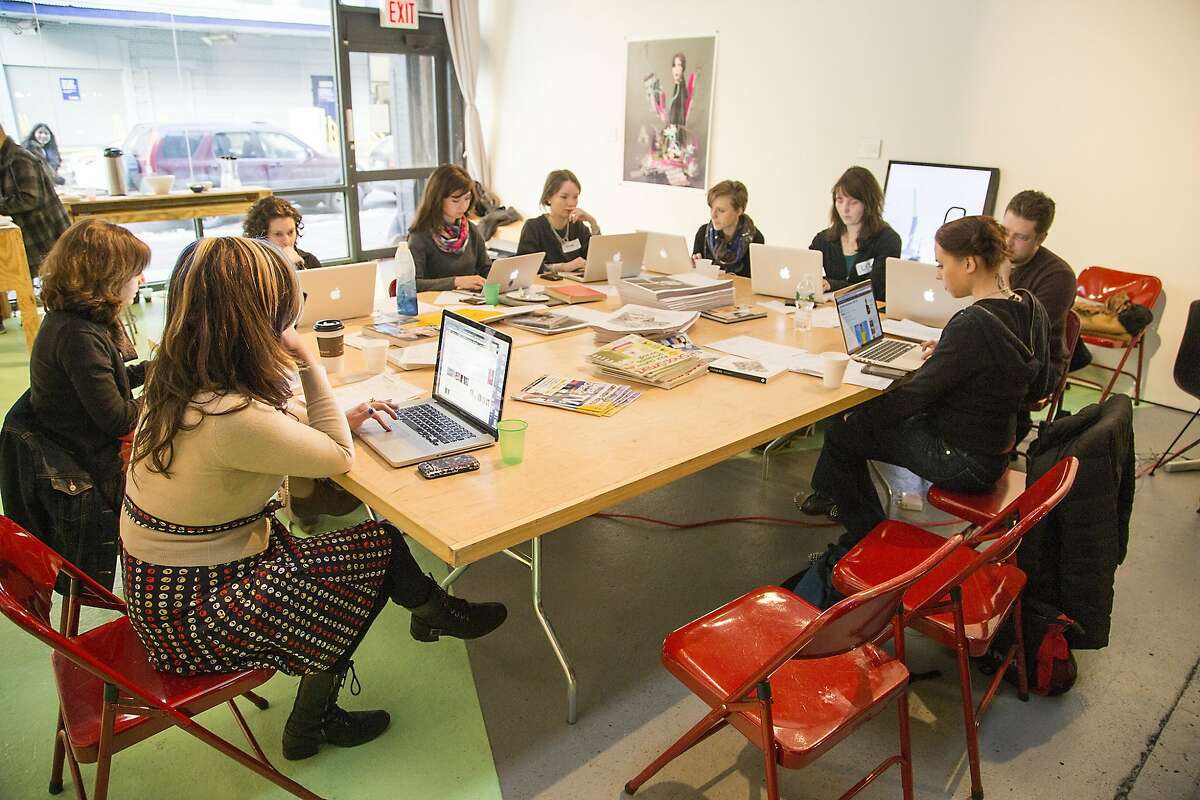 Volunteers at an Art and Feminism Wikipedia Edit-a-thon. Wikipedia, created to be "the people's dictionary" turned 18 this week. It now contains more than 48 million articles in some 300 languages.