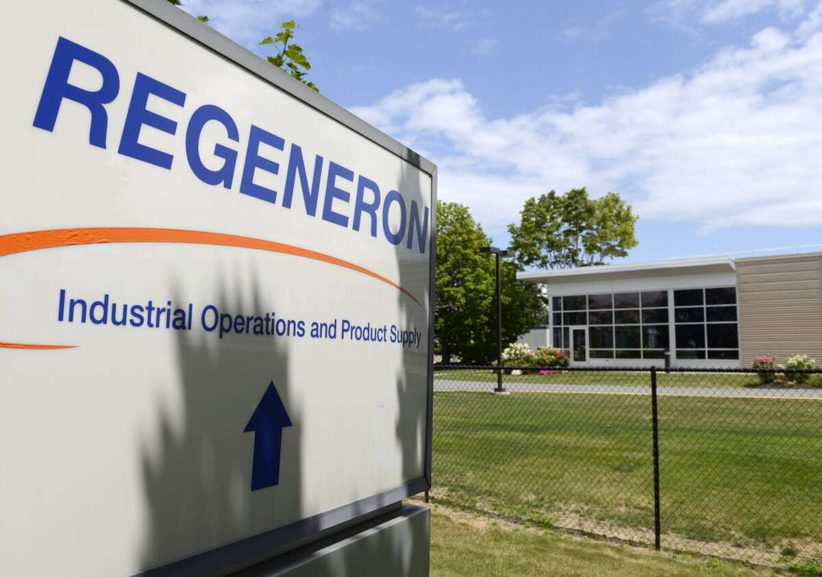 The sign outside of Regeneron's East Greenbush facility. ORG XMIT: MER2015091110332269