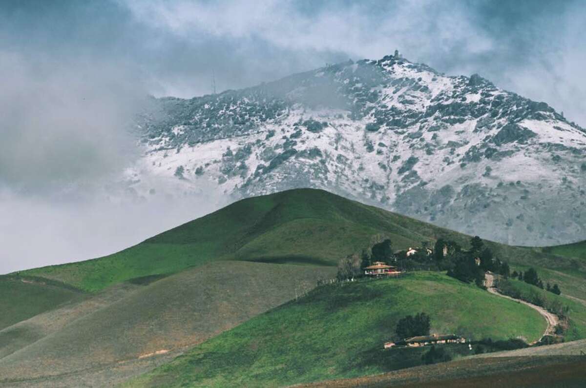 Chilly overnight temperatures bring snow to Mt. Diablo