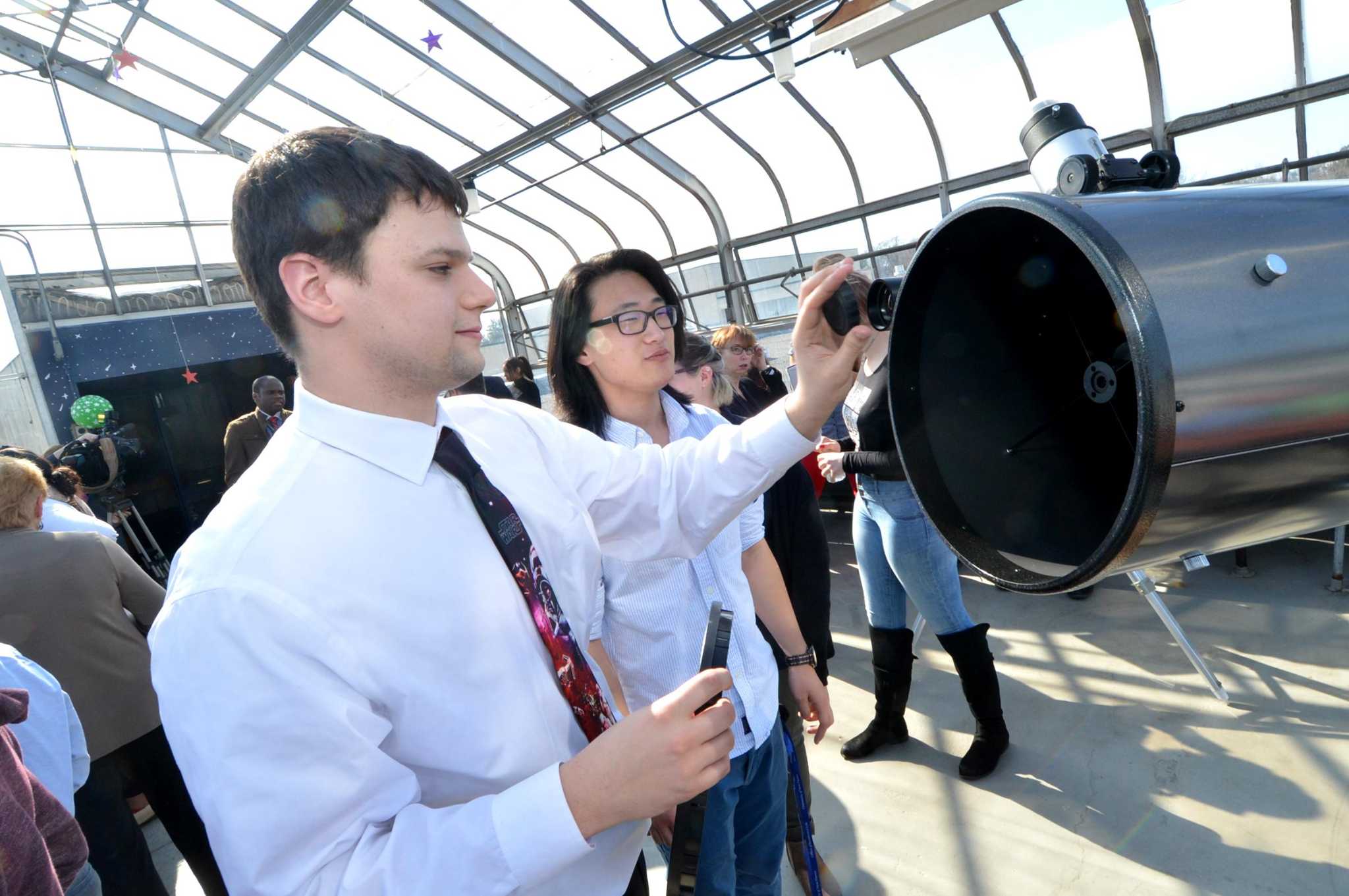 Observatory blossoms in Norwalk High greenhouse