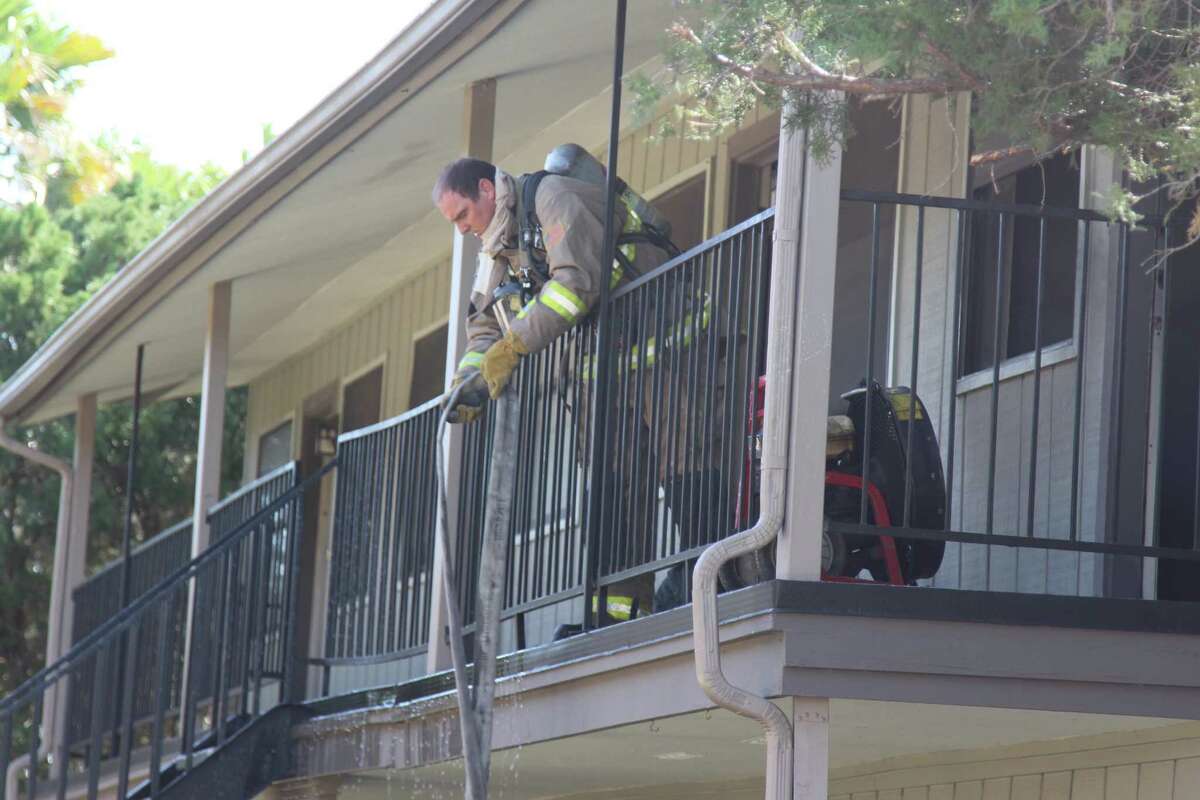 Firefighters responded to an apartment fire on March 2, 2017, in the 6800 block of Pecan Valley Drive.