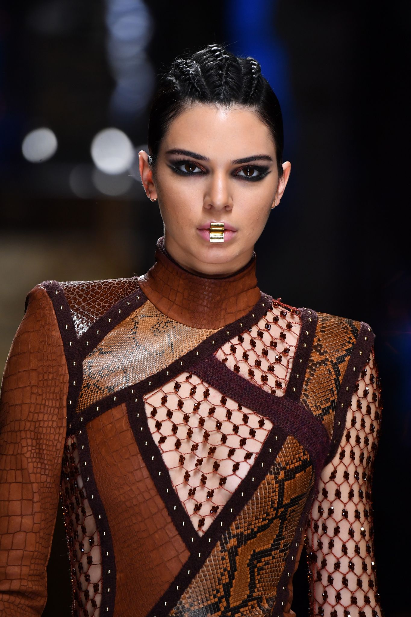 Kendall Jenner looked like a warrior princess at Paris Fashion Week