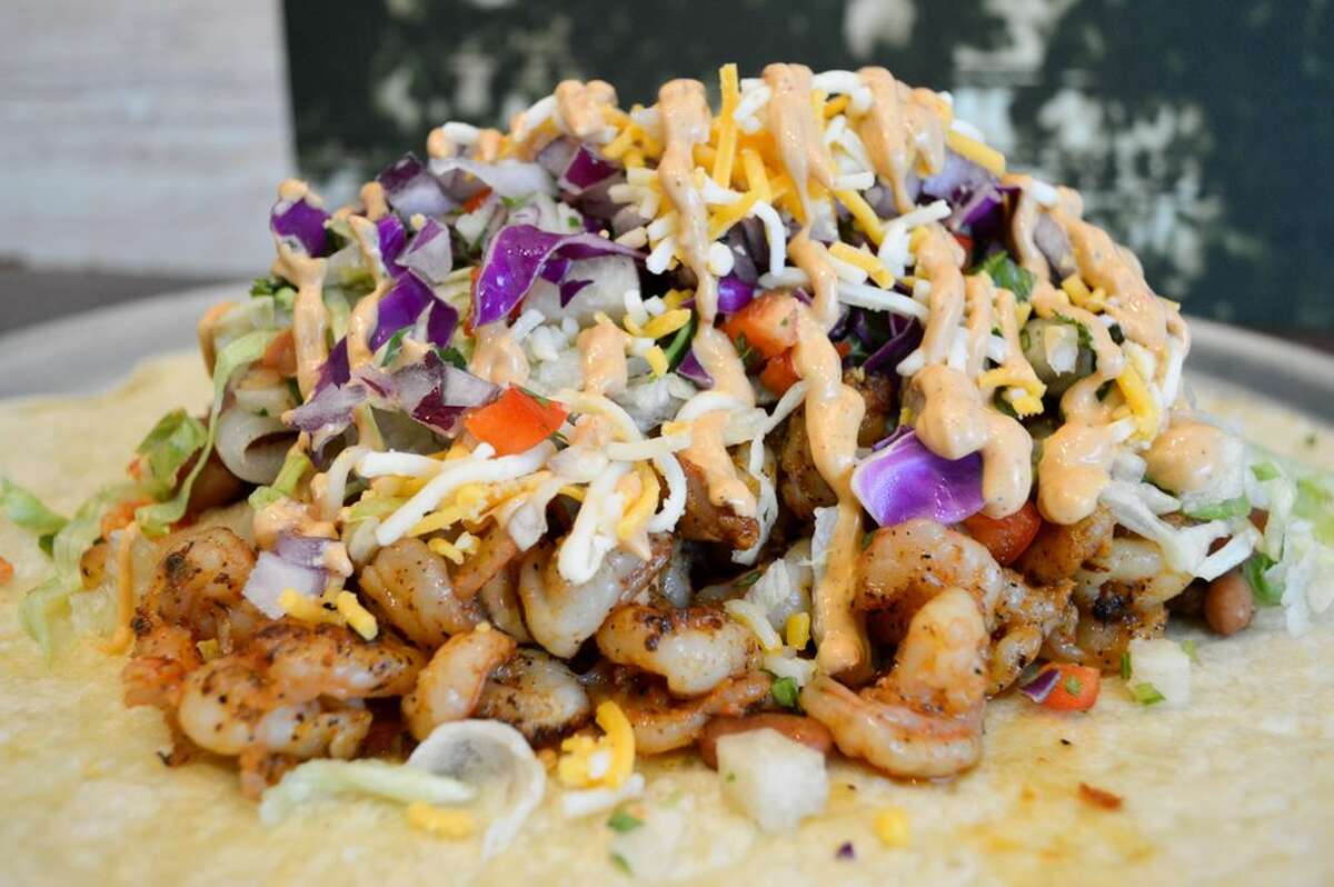 Uberrito - Shrimp or beer-battered cod tacos/burrito/burrito bowl/salad Source: Yelp