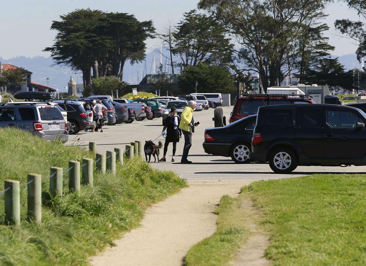A portion of the east end parking lot will be renovated but still have 400 spaces at Crissy Field in San Francisco, Ca. on Thurs. March 2, 2017. Major renovations to the park are about ready to begin.