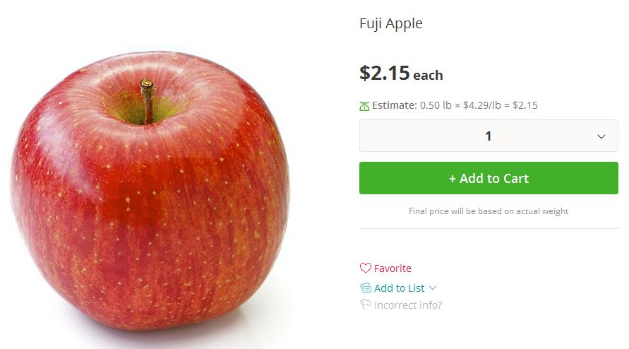 Organic Fuji Apple - Safeway