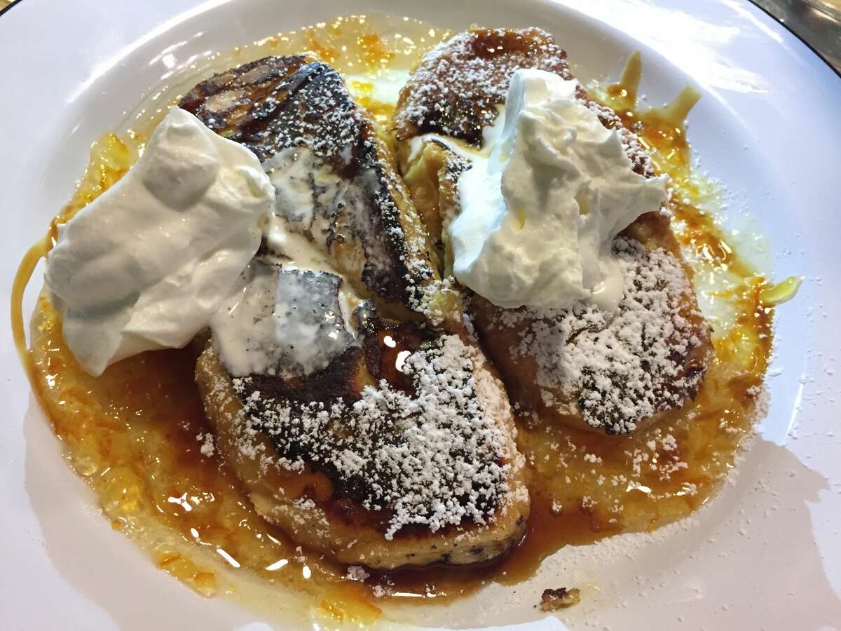 Pain perdu made with New Orleans bread, orange marmalade and a touch of salt at NOLA Brunch & Beignets.