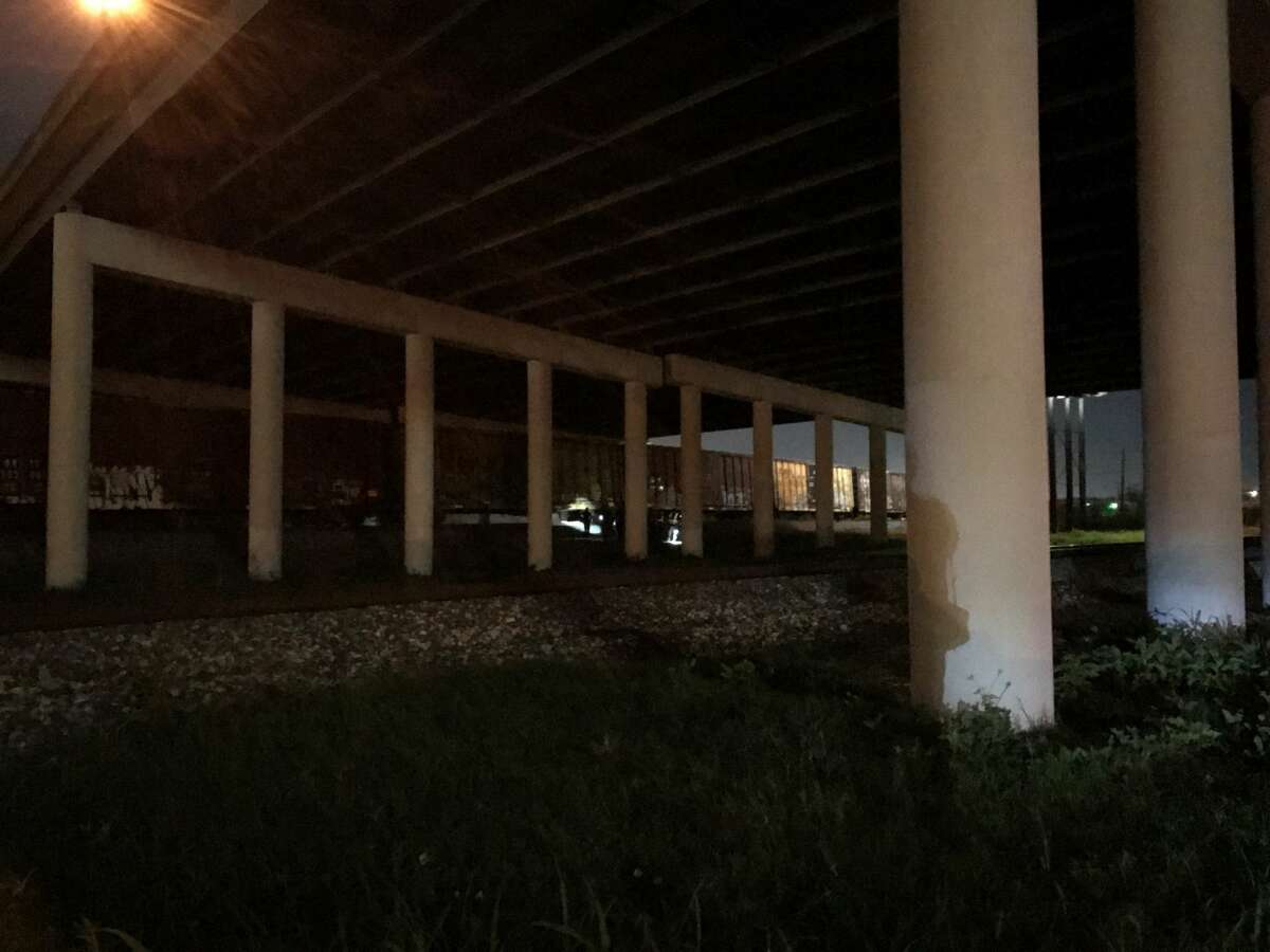 A body was found on a set of train tracks Thursday, March, 2, 2017, beneath the Interstate 37 overpass.