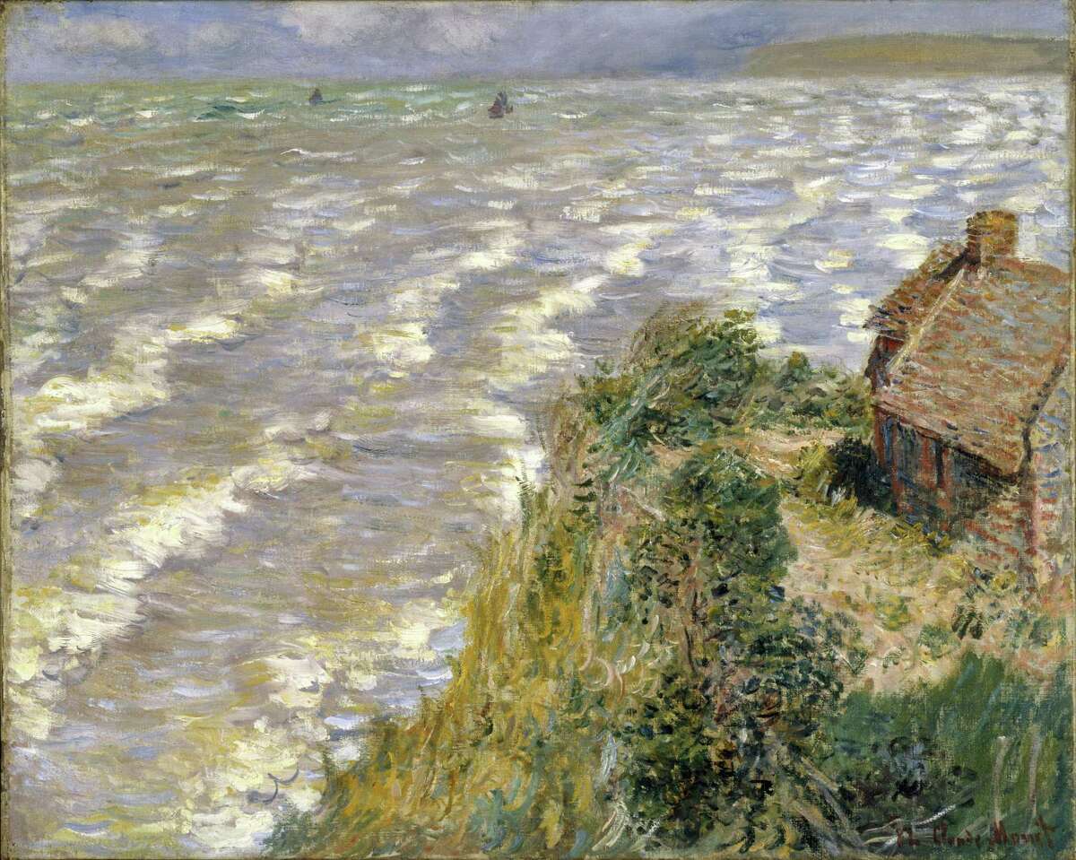 "Rising Tide at Pourville," a painting by Claude Monet from 1882, was part of the exhibit “French Moderns: Monet to Matisse, 1850-1950” at the McNay Art Museum.