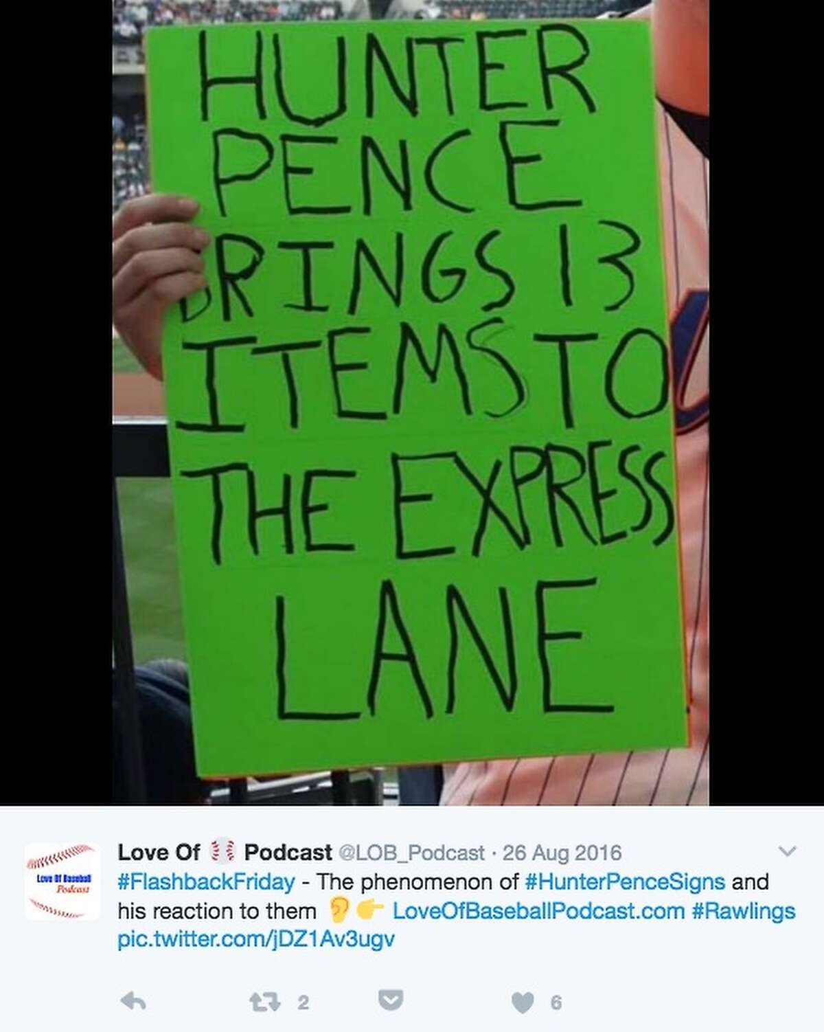 The best Hunter Pence signs (and sign tweets) of all time