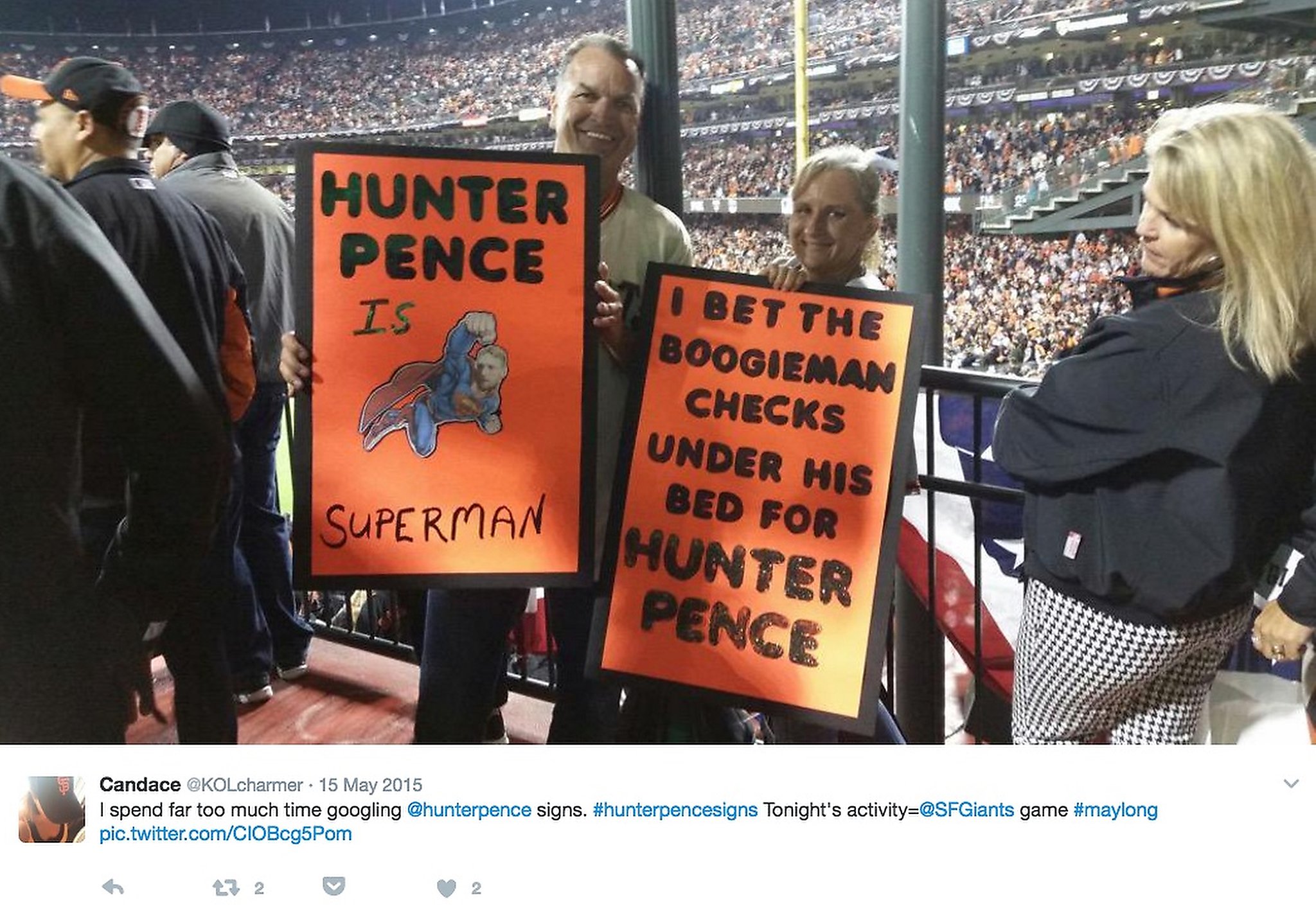 The 11 best signs trolling Hunter Pence, ranked