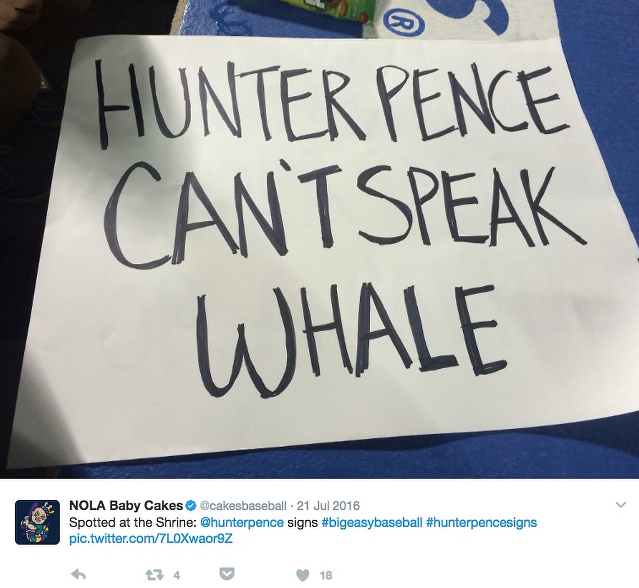 The 11 best signs trolling Hunter Pence, ranked