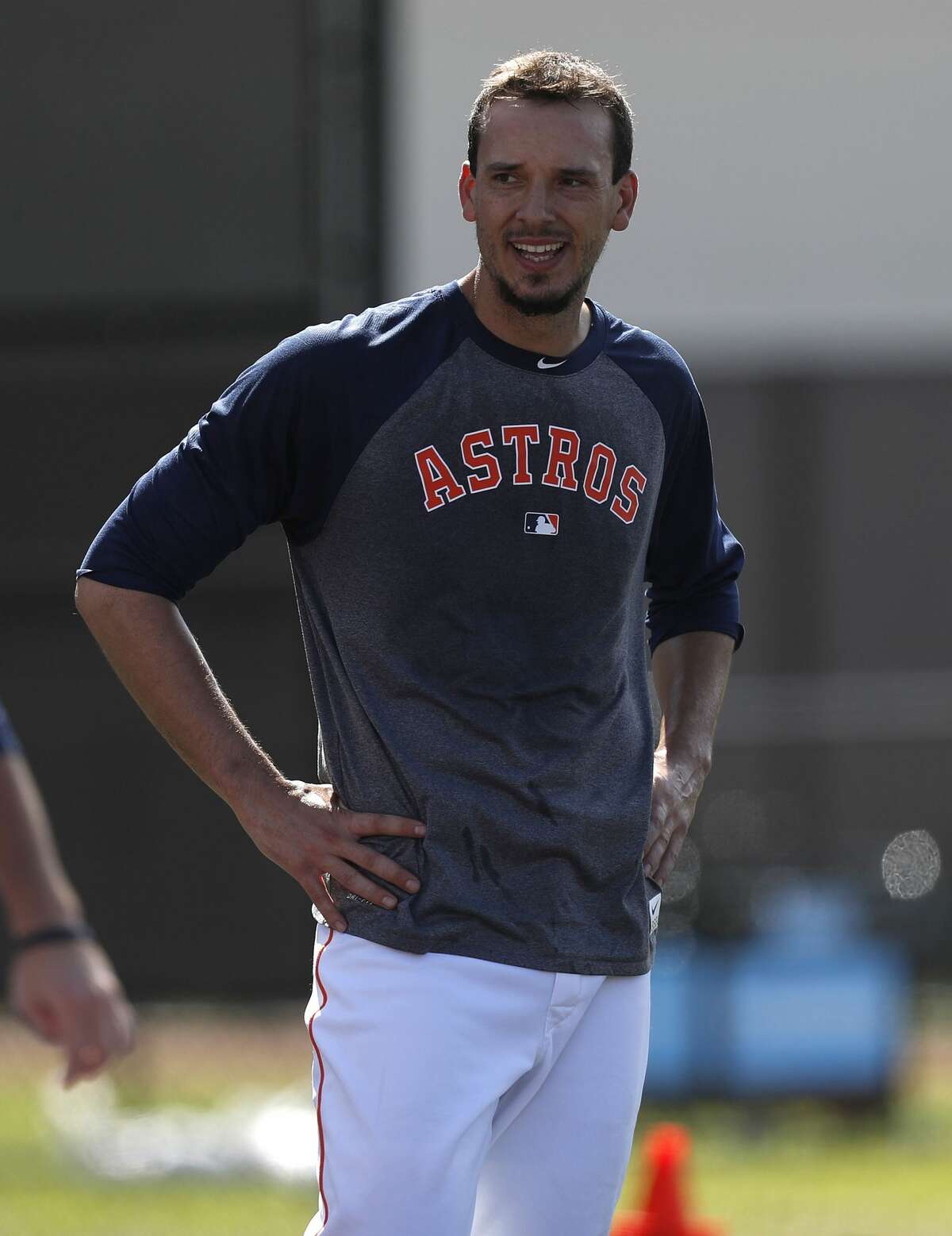 Houston Astros pitcher Charlie Morton (50) during spring training at The Ballpark of the Palm Beaches, in West Palm Beach, Florida, Friday, February 24, 2017. ( Karen Warren / Houston Chronicle )