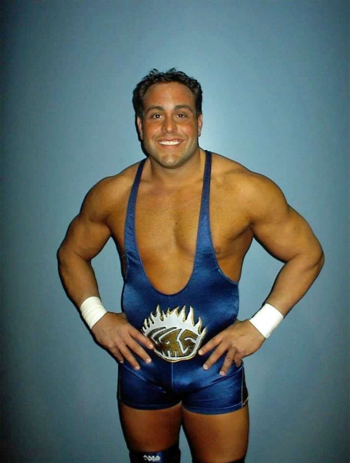 Pete Gasparino back in his WWE wrestling days.