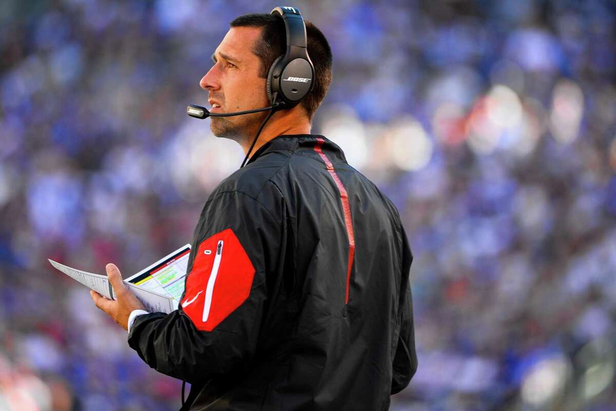 Kyle Shanahan will seek to restore his and the 49ers’ fortunes after suffering a historic defeat with the Falcons.