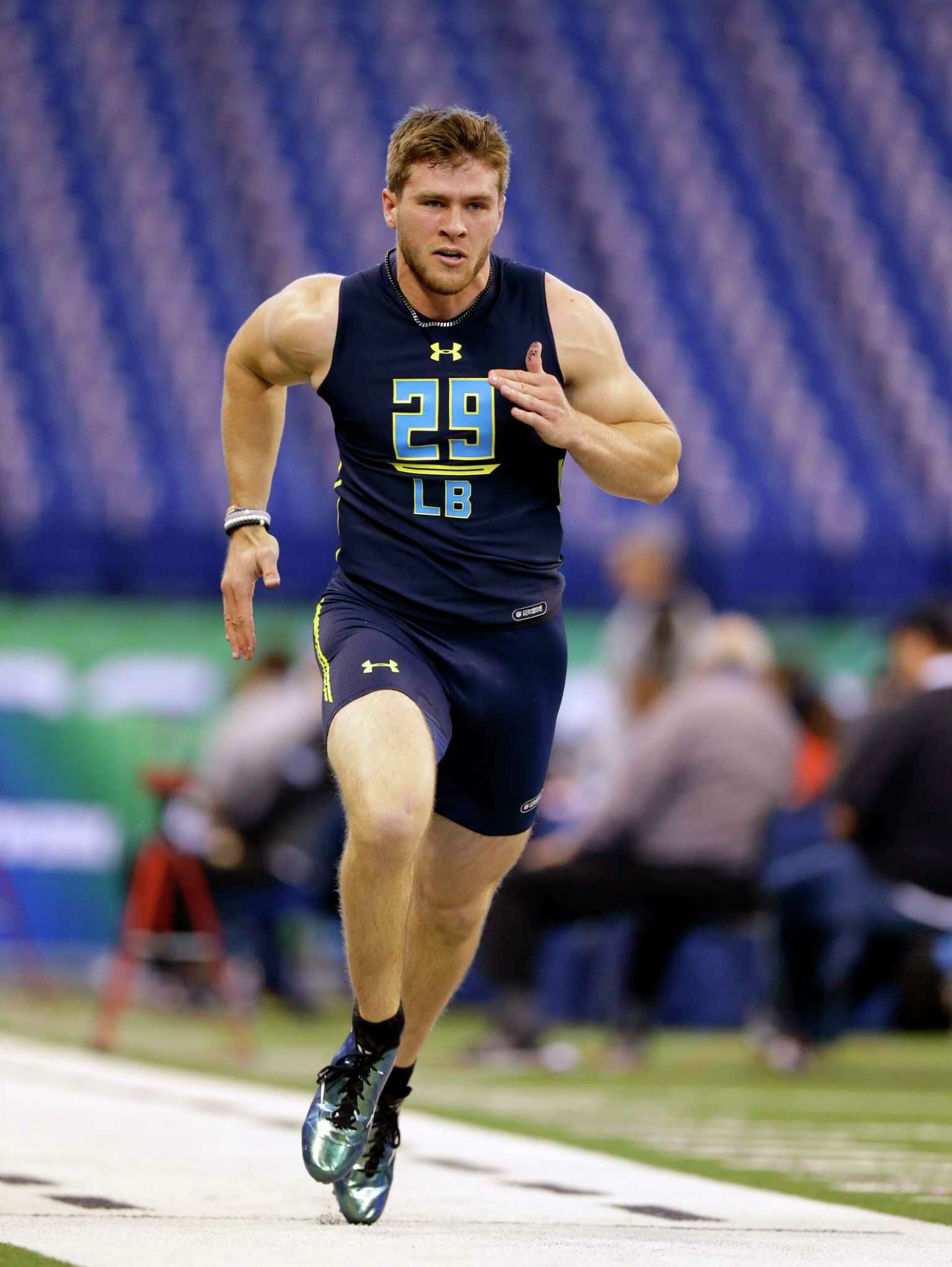 TJ. Watt, J.J. Watt's brother, impresses at NFL scouting combine