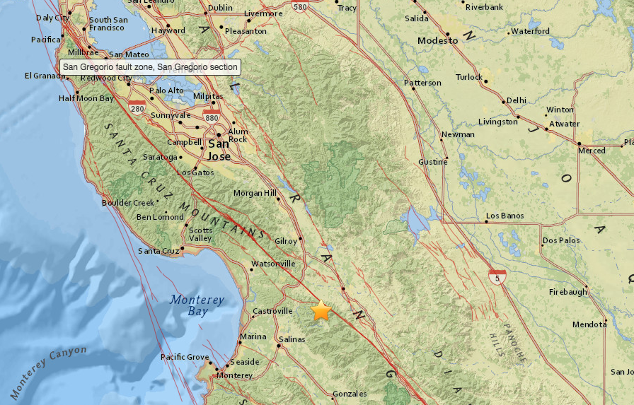 Magnitude 2 7 Earthquake Strikes Near San Juan Bautista California