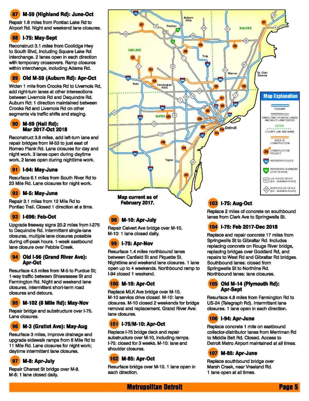 Use This Construction Map To Plan Michigan Summer Road Trips