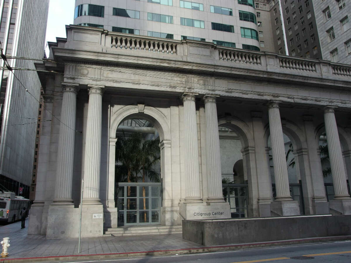A view of Citigroup Center located on Sansome Street in San Francisco's financial district.