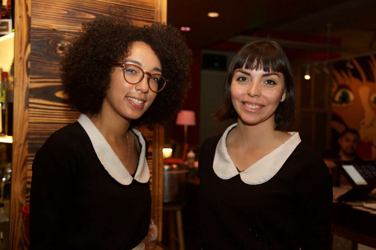 Courtney Davis and Celina Hernandez are at Sukeban. Photo By: Xelina Flores