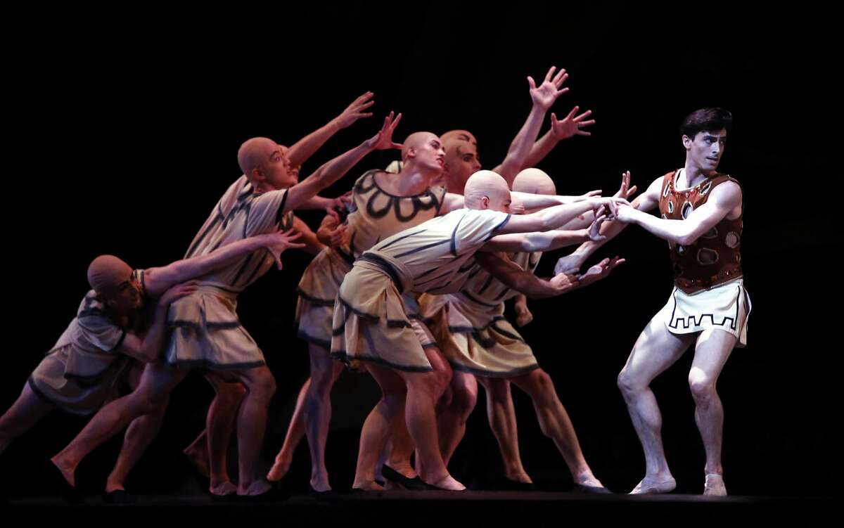 Joseph Walsh as the Prodigal Son, San Francisco Ballet's Program 4 for All Balanchine Program during dress rehearsals on Tues. March 7, 2017, in San Francisco, Ca., at the War Memorial Opera House.