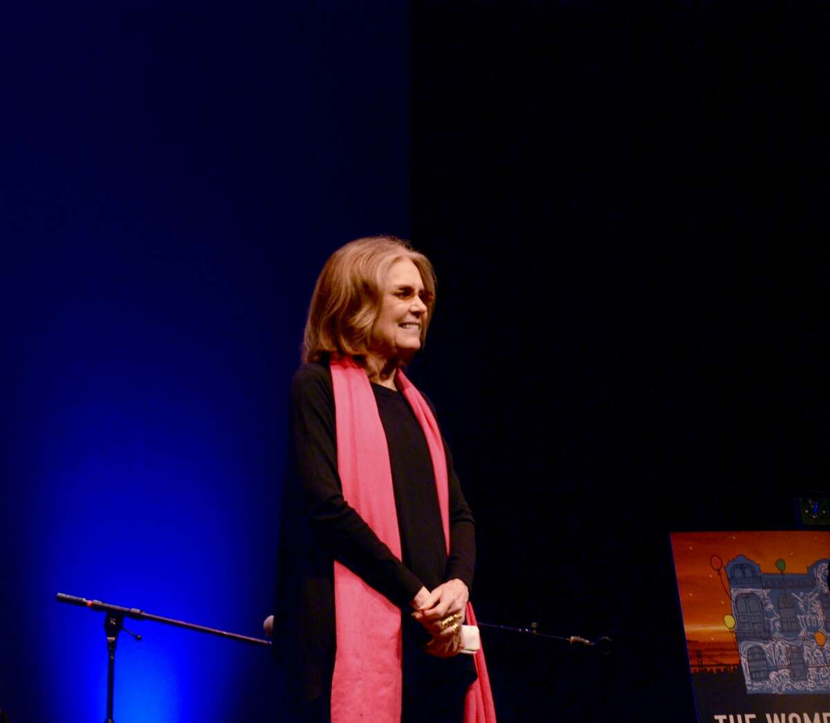 Gloria Steinem spoke to BART director Lateefah Simon on March 5, 2017 at Brava Theatre in San Francisco's Mission District. 