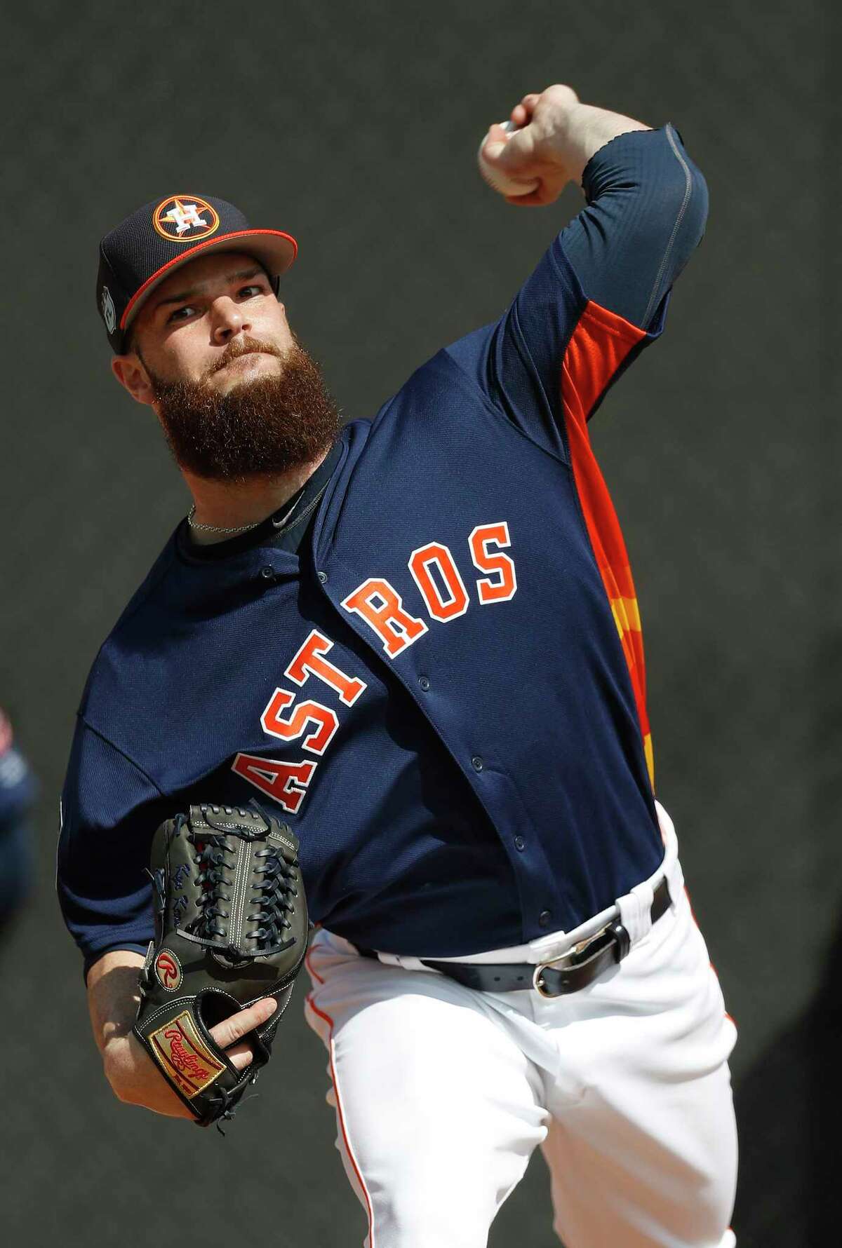 Dallas Keuchel was pleased to draw weak contact during his 39-pitch outing in Tuesday's simulated game in West Palm Beach, Fla.