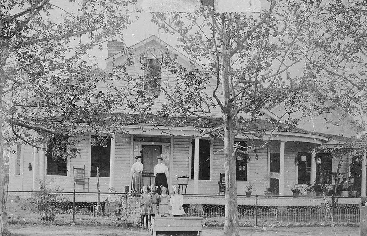 Capt. Isaac Conroe's home at Ave. A and First Street in Conroe. The home, for a time held the county's records when Conroe became the county seat until a courthouse was built in 1891.