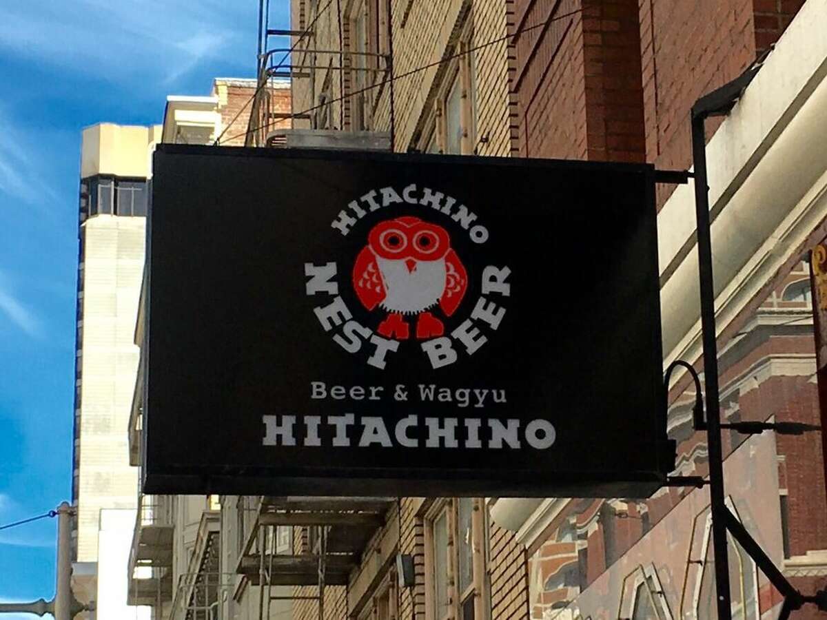 The sign outside Hitachino & Wagyu on Post Street. Photo: Kevin Y./Yelp