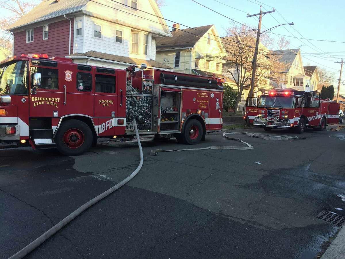 Fire department on the scene of fire on Logan Street in Bridgeport