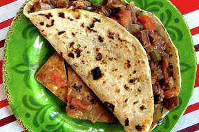 Taco of the Week: Carne con chile taco on a handmade flour tortilla from Danny's Cocina Mexicana on Callaghan Road.