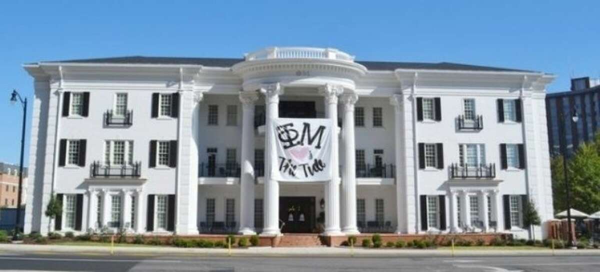 Best Sorority House: Phi Mu In 2016, Phi Mu's University of Alabama chapter unveiled a gorgeous three-story, 39,444-square-foot sorority house that cost the princely sum of $13 million. Each semester, 68 women live in the house, whose highlights include a baby grand piano, marble floors, an elevator, and a chandelier that originally hung in New York's Waldorf-Astoria Hotel.