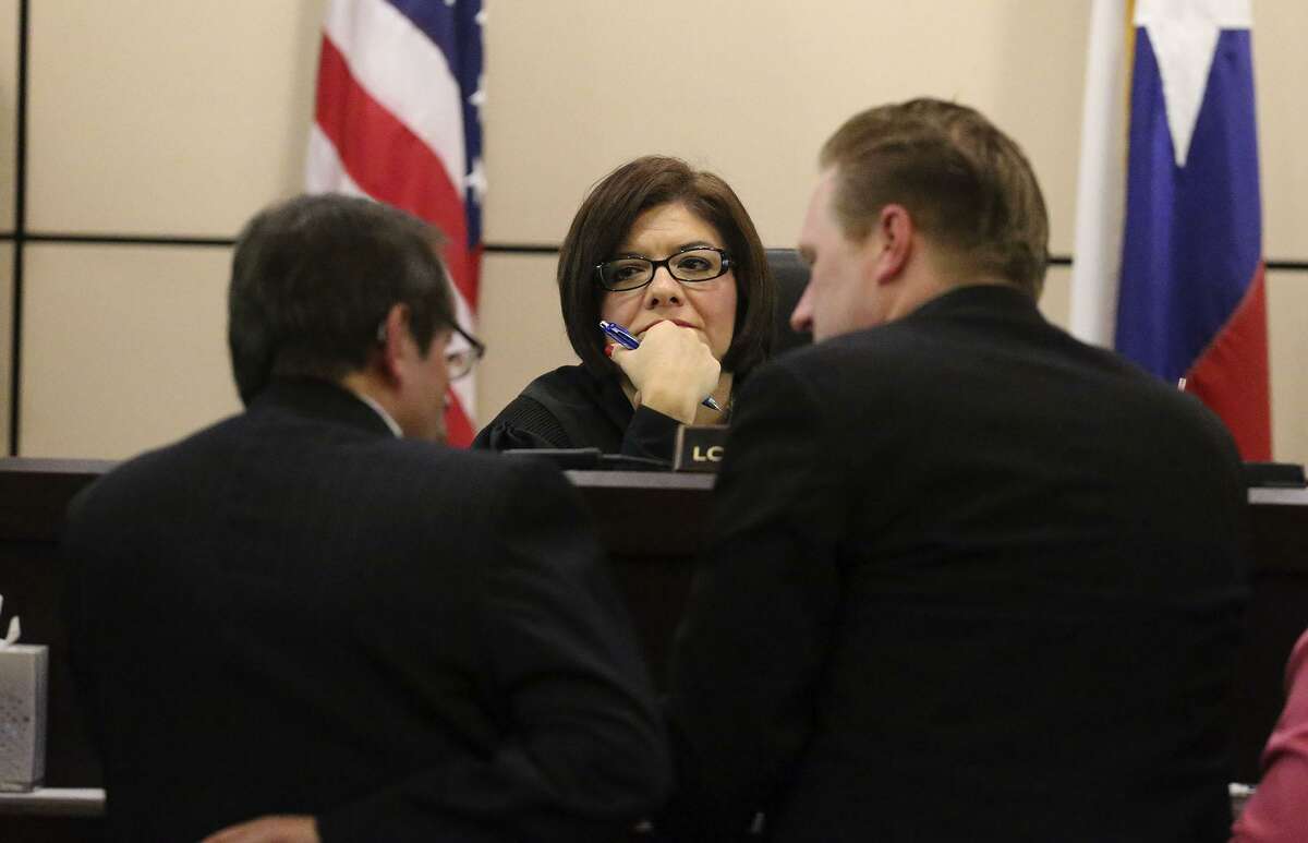 State District Judge Lori Valenzuela, pictured in 2016, voluntarily recused herself from a case that produced a dispute between defense lawyers and Bexar County District Attorney Nicholas “Nico” LaHood.
