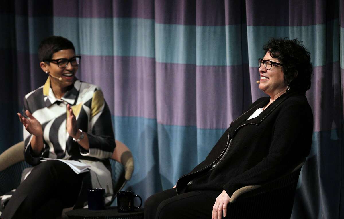 Associate Supreme Court Justice Sonia Sotomayor in conversation with Melissa Murray, Interim Dean UC Berkeley School of Law at Zellerbach Hall in Berkeley, Calif., on Thursday, March 9, 2017.