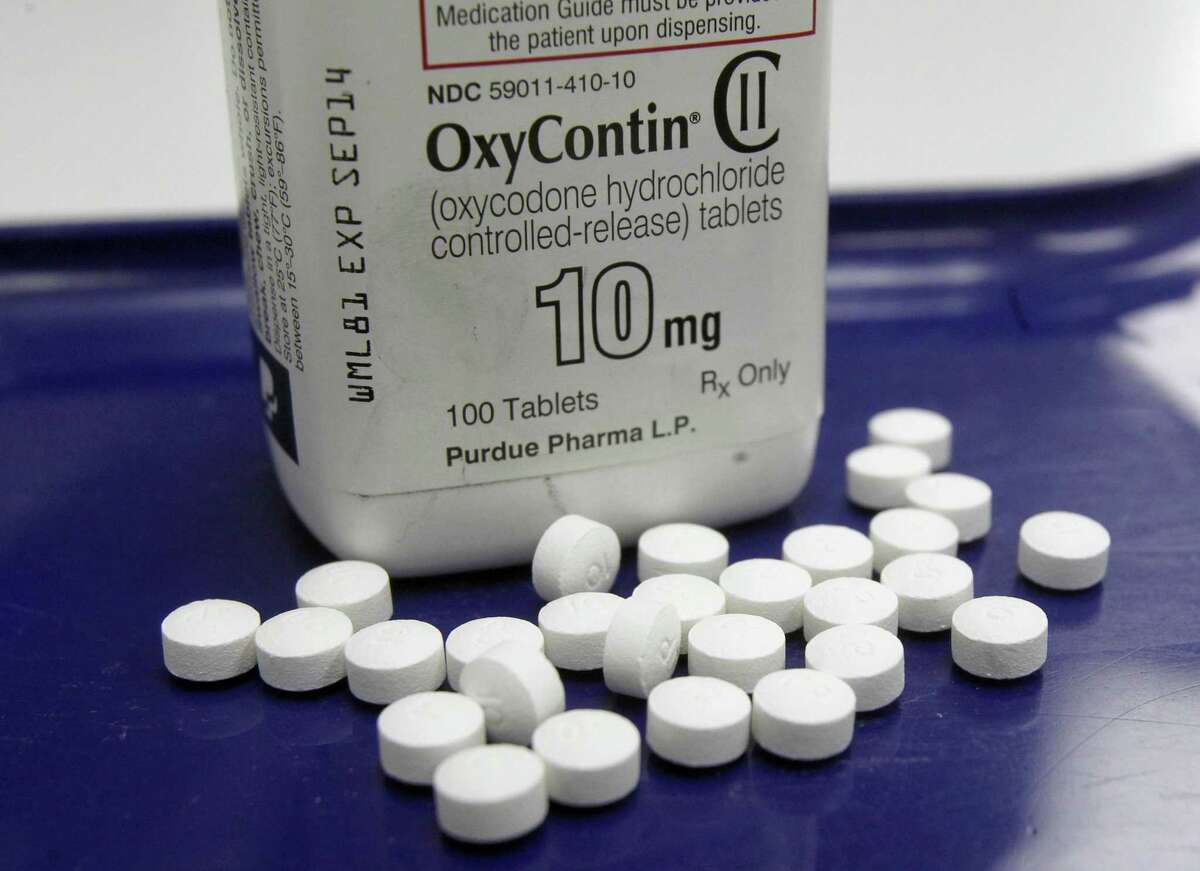 A 2013 file photo of OxyContin pills. (AP Photo/Toby Talbot, File)