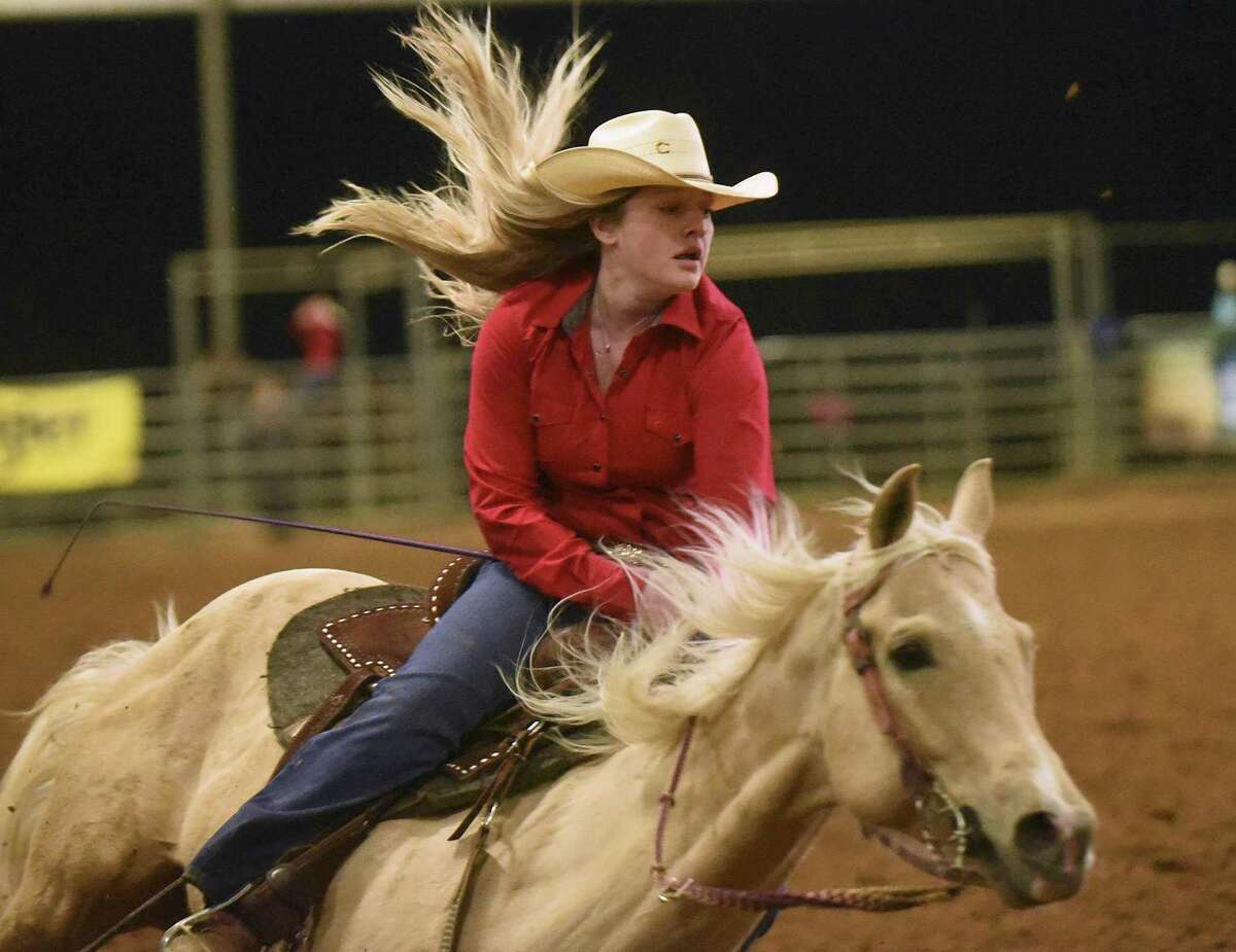 A barrel racer and her mount compete at Tejas Rodeo in Bulverde. A reader lauds the rodeo as a first-class event.