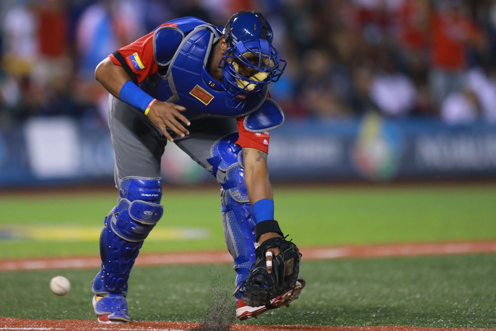 Kansas City Royals catcher Salvador Perez sports his hair style