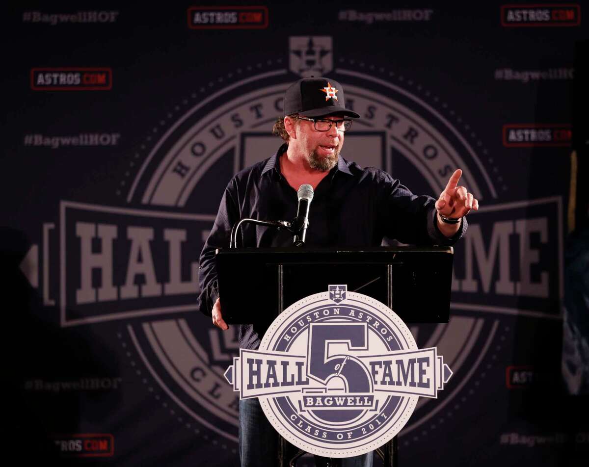 Jeff BagwellPosition: First base Time with the Astros: 1991-2005Year of HOF induction: 2017 The former National League Rookie of the Year (1991) and MVP (1994) will become the second career Astro to be inducted into the Hall of Fame after finally being voted in on his seventh time on the ballot.