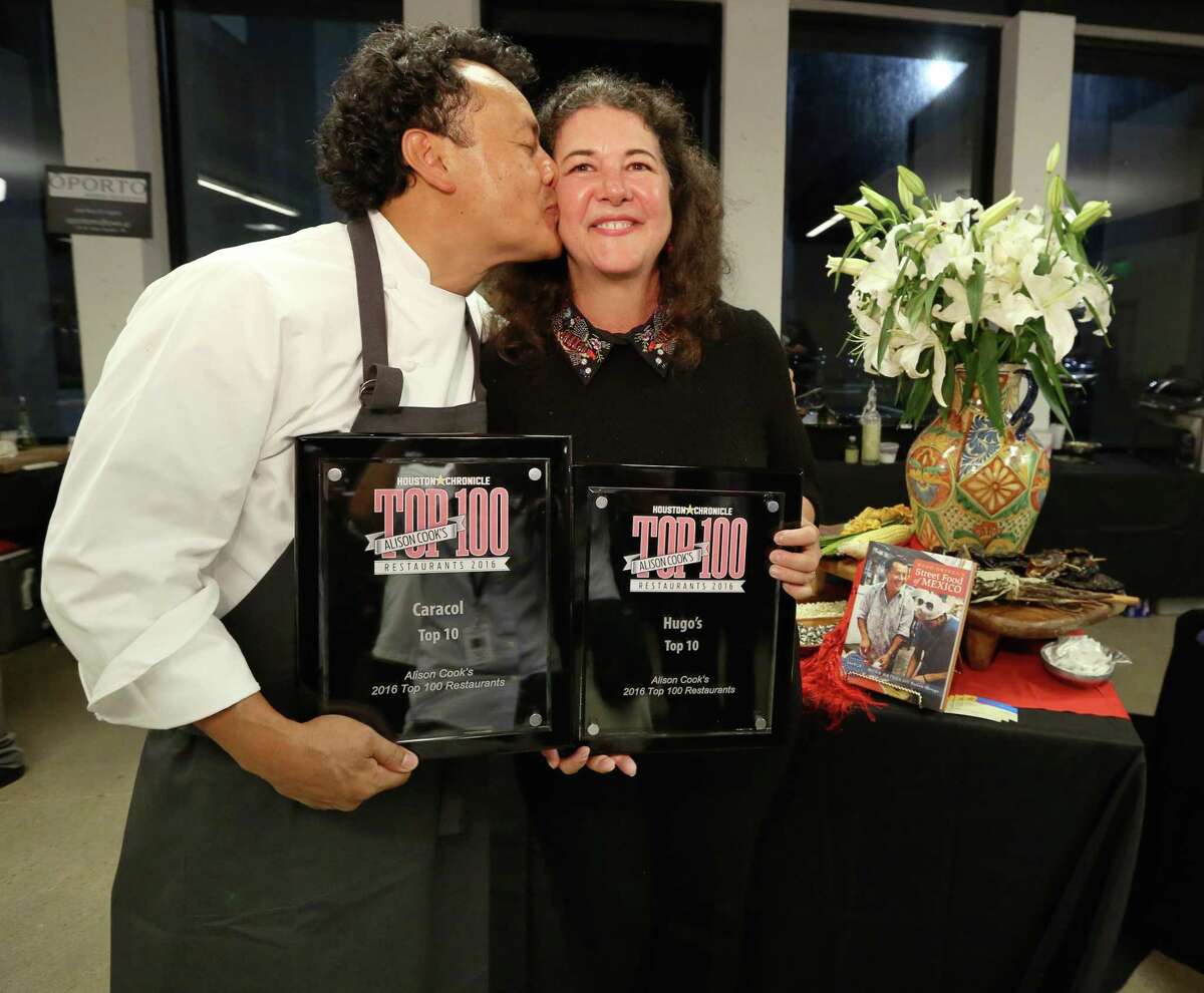 Chef Hugo Ortega, and Tracy Vaught, co-owners of the H-Town Restaurant Group, announced they will open a new restaurant in Uptown Park slated for 2020. They are shown here at the annual Houston Culinary Stars at Houston Chronicle.