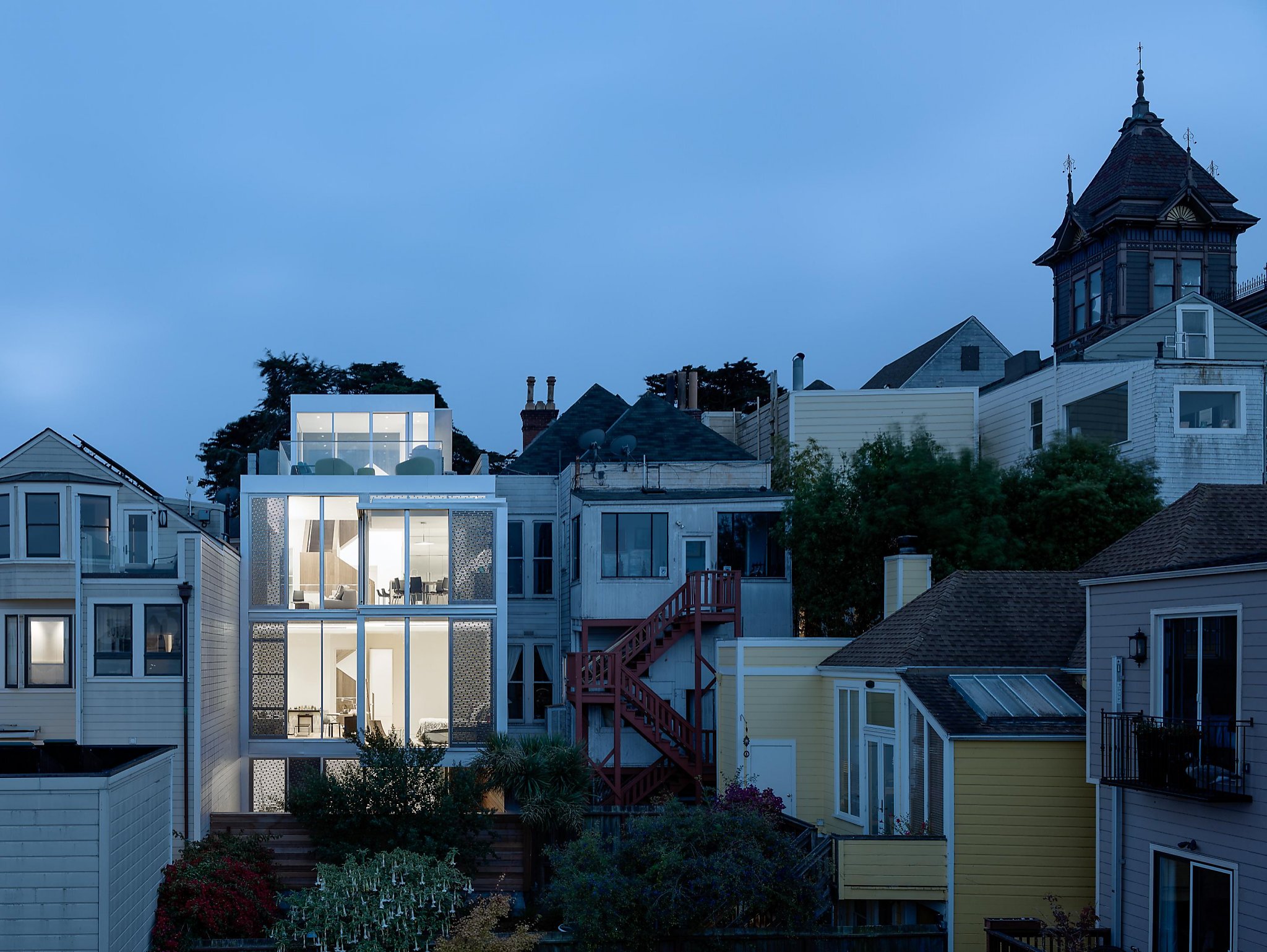 Reimagined Queen Anne Victorian overlooks Alamo Square