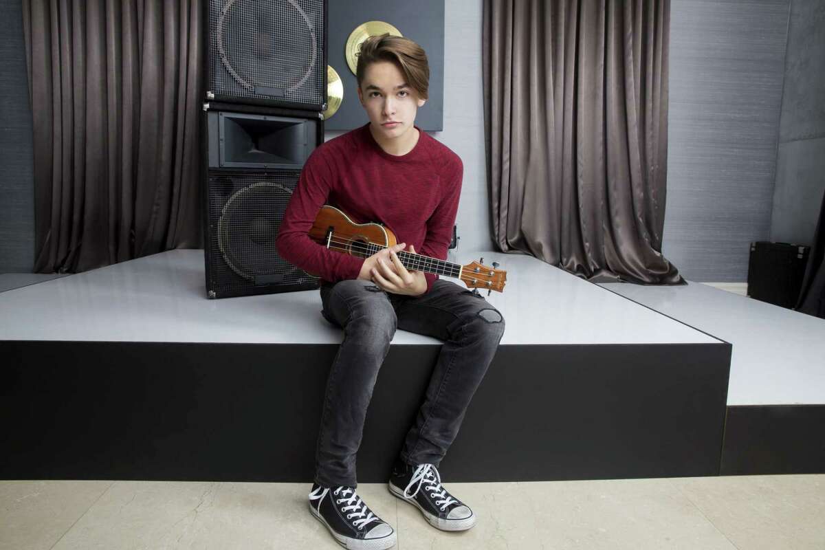 Singer and musician Ian Grey, 15, of San Antonio is one of five teens competing on “The Pop Game” on Lifetime.