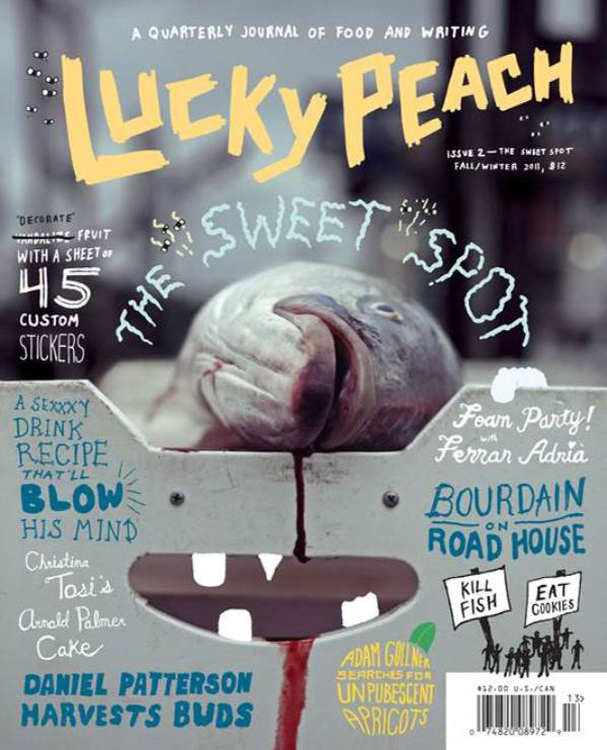 The cover of the second issue of Lucky Peach.